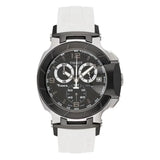 Buy Shop Tissot T Race Chronograph Black Dial White Rubber Strap Watch for Men - T048.417.27.057.05 USA Online