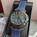 Buy Shop Tissot T Race Chronograph Blue Dial Blue Silicone Strap Watch For Men - T115.417.37.041.00 USA Online