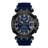 Buy Shop Tissot T Race Chronograph Blue Dial Blue Silicone Strap Watch For Men - T115.417.37.041.00 USA Online