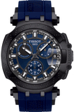 Buy Shop Tissot T Race Chronograph Blue Dial Blue Silicone Strap Watch For Men - T115.417.37.041.00 USA Online