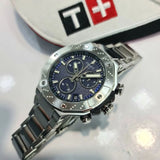 Buy Shop Tissot T Race Chronograph Blue Dial Silver Steel Strap Watch For Men - T141.417.11.041.00 USA Online