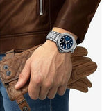 Tissot T Race Chronograph Blue Dial Silver Steel Strap Watch For Men - T141.417.11.041.00