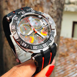 Buy Shop Tissot T Race Chronograph Stefan Bradl Special Edition Black Dial Black Rubber Strap Watch for Men - T092.417.27.057.02 USA Online