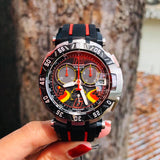 Buy Shop Tissot T Race Chronograph Stefan Bradl Special Edition Black Dial Black Rubber Strap Watch for Men - T092.417.27.057.02 USA Online