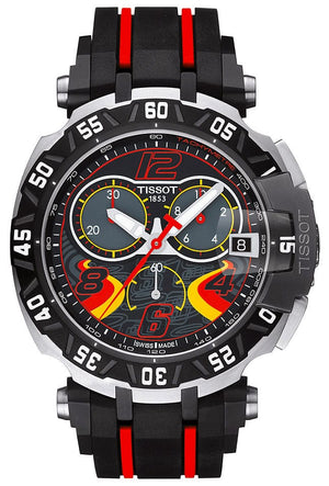 Buy Shop Tissot T Race Chronograph Stefan Bradl Special Edition Black Dial Black Rubber Strap Watch for Men - T092.417.27.057.02 USA Online
