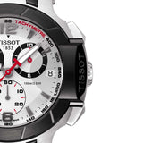 Buy Shop Tissot T Race Chronograph White Dial Black Rubber Strap Watch for Men - T048.417.27.037.00 USA Online
