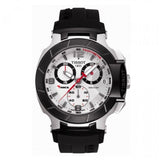 Buy Shop Tissot T Race Chronograph White Dial Black Rubber Strap Watch for Men - T048.417.27.037.00 USA Online