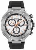 Buy Shop Tissot T Race Chronograph White Dial Black Rubber Strap Watch For Men - T141.417.17.011.00 USA Online