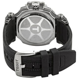 Buy Shop Tissot T Race Chronograph White Dial Black Silicone Strap Watch For Men - T115.417.27.011.00 USA Online