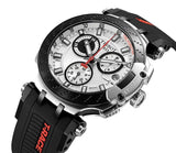 Buy Shop Tissot T Race Chronograph White Dial Black Silicone Strap Watch For Men - T115.417.27.011.00 USA Online