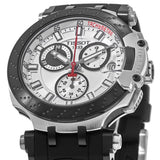 Buy Shop Tissot T Race Chronograph White Dial Black Silicone Strap Watch For Men - T115.417.27.011.00 USA Online