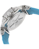 Buy Shop Tissot T Race Chronograph White Dial Brown Rubber Strap Watch for Women - T048.217.17.017.02 USA Online