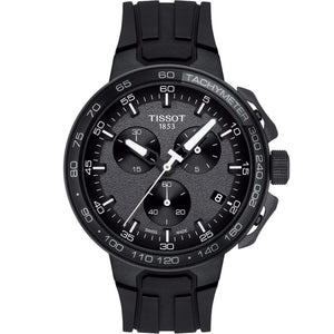 Buy Shop Tissot T Race Cycling Chronograph Black Dial Black Rubber Strap Watch For Men - T111.417.37.441.03 USA Online