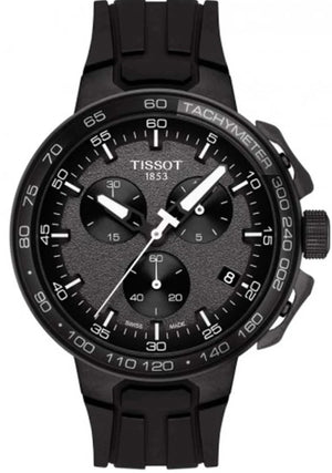 Buy Shop Tissot T Race Cycling Chronograph Black Dial Black Rubber Strap Watch For Men - T111.417.37.441.03 USA Online
