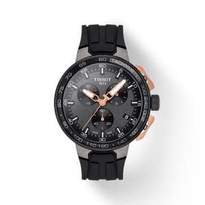 Buy Shop Tissot T Race Cycling Chronograph Black Dial Black Rubber Strap Watch For Men - T111.417.37.441.07 USA Online
