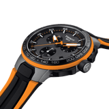 Buy Shop Tissot T Race Cycling Chronograph Black Dial Two Tone Rubber Strap Watch For Men - T111.417.37.441.04 USA Online