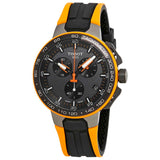 Buy Shop Tissot T Race Cycling Chronograph Black Dial Two Tone Rubber Strap Watch For Men - T111.417.37.441.04 USA Online
