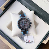 Buy Shop Tissot T Race Cycling Chronograph Black Dial Two Tone Rubber Strap Watch For Men - T111.417.37.441.05 USA Online
