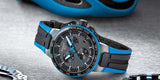 Buy Shop Tissot T Race Cycling Chronograph Black Dial Two Tone Rubber Strap Watch For Men - T111.417.37.441.05 USA Online