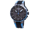 Buy Shop Tissot T Race Cycling Chronograph Black Dial Two Tone Rubber Strap Watch For Men - T111.417.37.441.05 USA Online