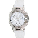 Buy Shop Tissot T Race Lady Chronograph White Dial White Rubber Strap Watch for Women - T048.217.17.017.00 USA Online
