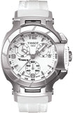 Buy Shop Tissot T Race Lady Chronograph White Dial White Rubber Strap Watch for Women - T048.217.17.017.00 USA Online