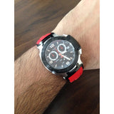 Buy Shop Tissot T Race Chronograph Black Dial Red Rubber Strap Watch for Men - T048.417.27.057.01 USA Online