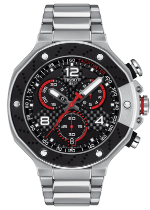 Buy Shop Tissot T Race Moto GP Limited Edition Chronograph Black Dial Silver Steel Strap Watch for Men - T141.417.11.057.00 USA Online
