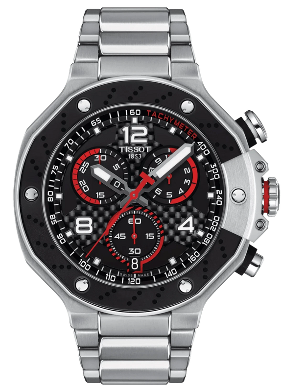 Buy Shop Tissot T Race Moto GP Limited Edition Chronograph Black Dial Silver Steel Strap Watch for Men - T141.417.11.057.00 USA Online