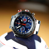 Buy Shop Tissot T Race Moto GP Limited Edition Chronograph Blue Dial Blue Rubber Strap Watch for Men - T141.417.17.047.00 USA Online