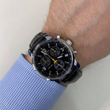 Buy Shop Tissot T Race PRC 200 Chronograph Quartz Black Dial Black Leather Strap Watch for Men - T17.1.526.52 USA Online