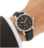 Buy Shop Tissot T Race PRC 200 Chronograph Quartz Black Dial Black Leather Strap Watch for Men - T17.1.526.52 USA Online