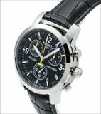 Buy Shop Tissot T Race PRC 200 Chronograph Quartz Black Dial Black Leather Strap Watch for Men - T17.1.526.52 USA Online
