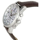 Buy Shop Tissot T Race PRC 200 Chronograph White Dial Brown Leather Strap Watch for Men - T17.1.516.32 USA Online