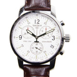 Buy Shop Tissot T Race PRC 200 Chronograph White Dial Brown Leather Strap Watch for Men - T17.1.516.32 USA Online