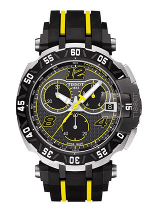 Buy Shop Tissot T Race Thomas Luthi Chronograph Grey Dial Black Rubber Strap Watch For Men - T092.417.27.067.00 USA Online