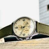 Buy Shop Tissot T Sport Chrono XL Beige Dial Green Nylon Strap Watch for Men - T116.617.37.267.00 USA Online