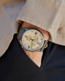 Buy Shop Tissot T Sport Chrono XL Beige Dial Green Nylon Strap Watch for Men - T116.617.37.267.00 USA Online