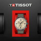 Buy Shop Tissot T Sport Chrono XL Beige Dial Green Nylon Strap Watch for Men - T116.617.37.267.00 USA Online