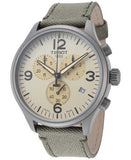 Buy Shop Tissot T Sport Chrono XL Beige Dial Green Nylon Strap Watch for Men - T116.617.37.267.00 USA Online