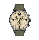 Buy Shop Tissot T Sport Chrono XL Beige Dial Green Nylon Strap Watch for Men - T116.617.37.267.00 USA Online