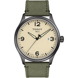 Buy Shop Tissot T Sport Chrono XL Beige Dial Khakhi Green Nylon Strap Watch for Men - T116.617.33.267.00 USA Online