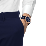 Buy Shop Tissot T-Sport Chrono XL Blue Dial Blue Leather Strap Watch for Men - T116.617.36.042.00 USA Online