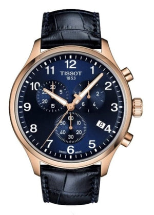 Buy Shop Tissot T-Sport Chrono XL Blue Dial Blue Leather Strap Watch for Men - T116.617.36.042.00 USA Online