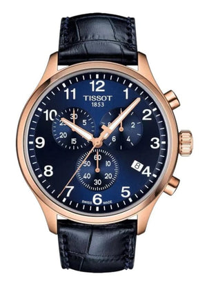 Buy Shop Tissot T-Sport Chrono XL Blue Dial Blue Leather Strap Watch for Men - T116.617.36.042.00 USA Online
