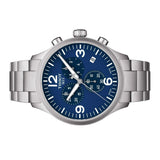 Buy Shop Tissot T Sport Chrono XL Chronograph Blue Dial Silver Steel Strap Watch For Men - T116.617.11.047.00 USA Online