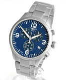 Buy Shop Tissot T Sport Chrono XL Chronograph Blue Dial Silver Steel Strap Watch For Men - T116.617.11.047.00 USA Online
