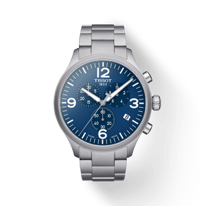 Buy Shop Tissot T Sport Chrono XL Chronograph Blue Dial Silver Steel Strap Watch For Men - T116.617.11.047.00 USA Online