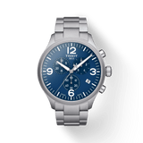 Buy Shop Tissot T Sport Chrono XL Chronograph Blue Dial Silver Steel Strap Watch For Men - T116.617.11.047.00 USA Online