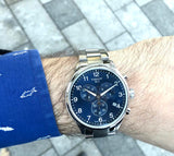Buy Shop Tissot T Sport Chrono XL Classic Blue Dial Silver Steel Strap Watch For Men - T116.617.11.047.01 USA Online